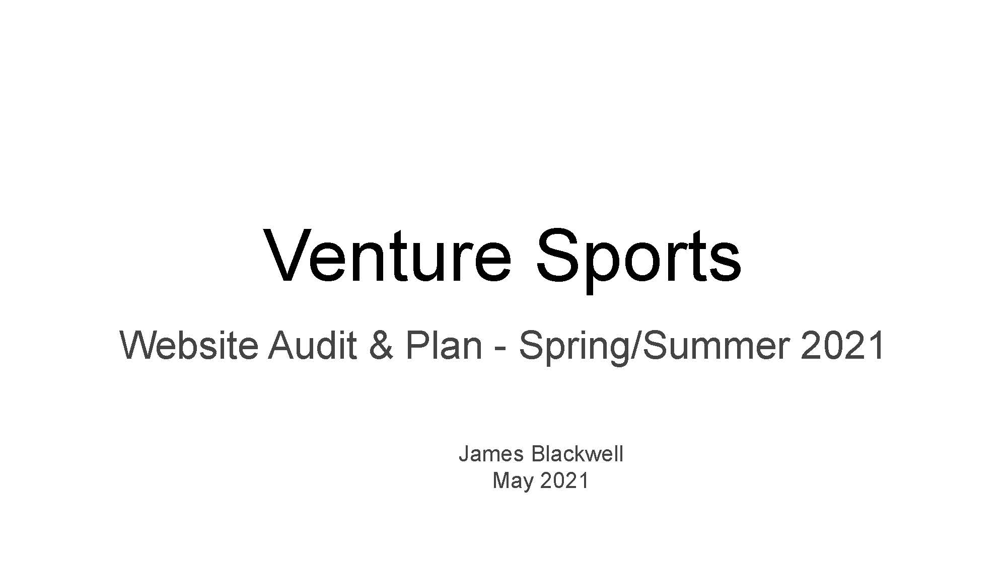 Venture Sports Site Audit_Page_1